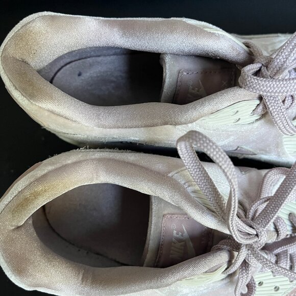 Nike Women's Air Max 90 Velvet Particle Rose Shoes Sneakers Size 10 - Picture 12 of 13